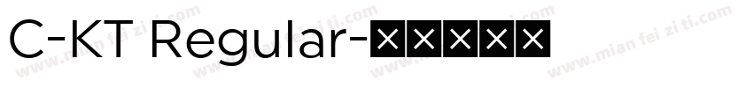 C-KT Regular字体转换